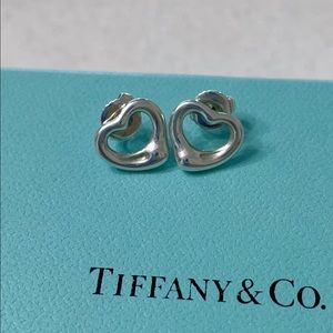 Tiffany Open Heart Stud Earrings Elsa Peretti® collection